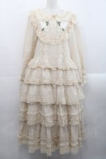 画像1: PINK HOUSE / ホワイトローズ刺繍使いワンピース  アイボリー I-25-11-12-068-LO-OP-SA-ZI (1)