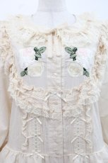 画像4: PINK HOUSE / ホワイトローズ刺繍使いワンピース  アイボリー I-25-11-12-068-LO-OP-SA-ZI (4)
