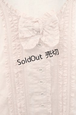 画像4: PINK HOUSE / バックリボンローンタブリエ  ピンク I-25-11-12-069-LO-OP-SA-ZI