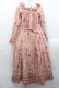 画像1: PINK HOUSE / バラとリボンプリントワンピース  ピンク I-25-11-12-071-LO-OP-SA-ZI (1)
