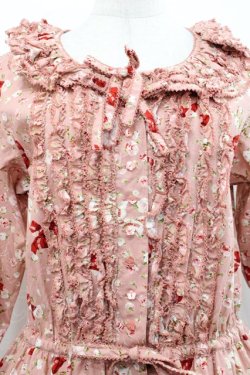 画像3: PINK HOUSE / バラとリボンプリントワンピース  ピンク I-25-11-12-071-LO-OP-SA-ZI