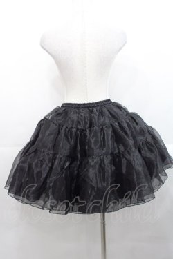 画像2: axes femme kawaii / オーガンジーパニエ M ブラック I-25-11-12-072-AX-SK-SA-ZI