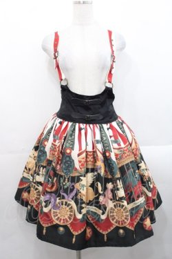 画像1: ALICE and the PIRATES / Escape Beast 柄スカート  エンジ I-25-11-12-073-PA-SK-SA-ZI