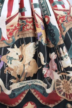 画像3: ALICE and the PIRATES / Escape Beast 柄スカート  エンジ I-25-11-12-073-PA-SK-SA-ZI