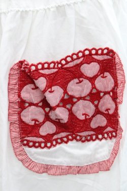 画像3: PINK HOUSE / チェリーレース使いローンタブリエ  白Ｘ赤 I-25-11-12-076-LO-SK-SA-ZI