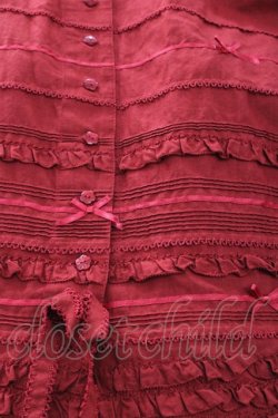 画像3: PINK HOUSE / サテンリボン使いローンスカート  赤 I-25-11-12-077-LO-SK-SA-ZI