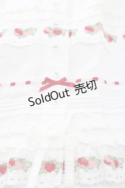 画像3: PINK HOUSE / いちごレース使いスカート  白Ｘ赤 I-25-11-12-079-LO-SK-SA-ZI