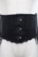 画像3: MR corset / チャイナボタンテール付ベリーショートコルセット  黒 I-25-11-12-083-PU-ZA-SA-ZI (3)