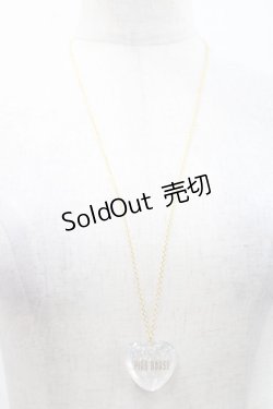 画像1: PINK HOUSE / ハートラメモチーフネックレス  クリア I-25-11-12-084-LO-AC-SA-ZI