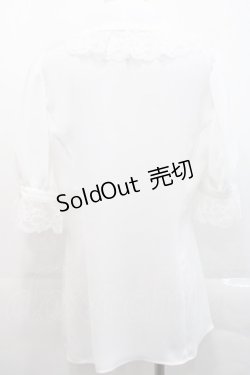 画像2: MIHO MATSUDA / ブラウス・ヴァニカ  白Ｘ黒 I-25-11-12-010-GO-BL-SA-ZI