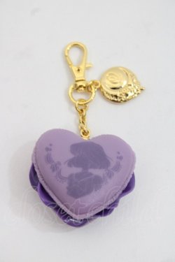 画像1: Q-pot. / ハートフルマカロンバッグチャーム  ラベンダー I-25-11-12-085-QP-AC-SA-ZI