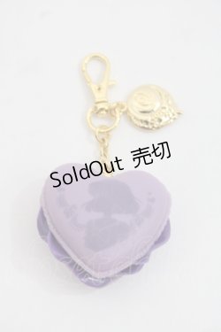 画像1: Q-pot. / ハートフルマカロンバッグチャーム  ラベンダー I-25-11-12-085-QP-AC-SA-ZI