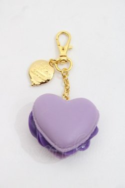 画像2: Q-pot. / ハートフルマカロンバッグチャーム  ラベンダー I-25-11-12-085-QP-AC-SA-ZI