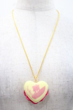 画像1: Q-pot. / ハートフルマカロンネックレス  イエロー I-25-11-12-086-QP-AC-SA-ZI