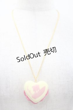 画像1: Q-pot. / ハートフルマカロンネックレス  イエロー I-25-11-12-086-QP-AC-SA-ZI