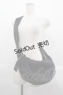 画像1: m petit by misako / AMチュールリボンショルダーバッグ  黒 I-25-11-12-087-LO-BG-SA-ZI