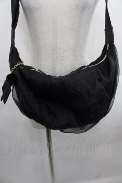 画像2: m petit by misako / AMチュールリボンショルダーバッグ  黒 I-25-11-12-087-LO-BG-SA-ZI