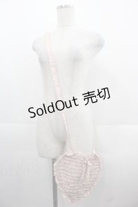 PINK HOUSE / ハートフリルショルダーバッグ  ピンク I-25-11-12-088-LO-BG-SA-ZI