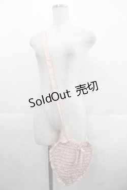 画像1: PINK HOUSE / ハートフリルショルダーバッグ  ピンク I-25-11-12-088-LO-BG-SA-ZI