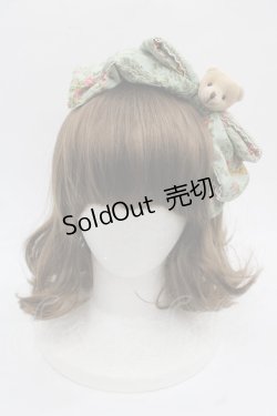 画像2: metamorphose / ガーデニングくまちゃんリボンカチューシャ  グリーン I-25-11-12-094-ME-AC-SA-ZI
