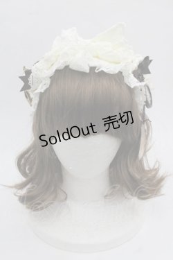 画像2: ALICE and the PIRATES / Milky Rail Train ネルラヘッドドレスカチューシャ  白 I-25-11-12-095-PA-AC-SA-ZI