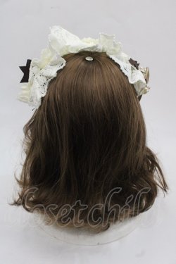 画像3: ALICE and the PIRATES / Milky Rail Train ネルラヘッドドレスカチューシャ  白 I-25-11-12-095-PA-AC-SA-ZI