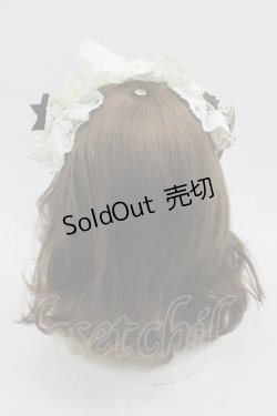 画像3: ALICE and the PIRATES / Milky Rail Train ネルラヘッドドレスカチューシャ  白 I-25-11-12-095-PA-AC-SA-ZI