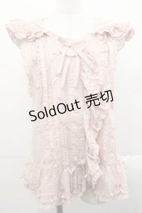 PINK HOUSE / うさぎの耳フード付きベストブラウス  ピンク I-25-11-12-011-LO-TO-SA-ZI