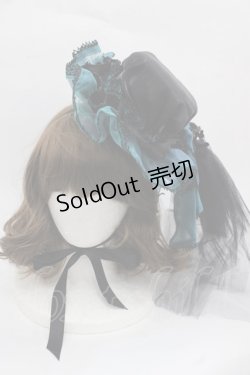 画像1: ALICE and the PIRATES / Crown jellyfishミニハット  黒 I-25-11-12-099-PA-AC-SA-ZI