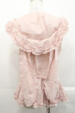 画像2: PINK HOUSE / うさぎの耳フード付きベストブラウス  ピンク I-25-11-12-011-LO-TO-SA-ZI