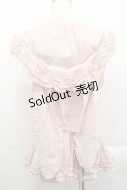 画像2: PINK HOUSE / うさぎの耳フード付きベストブラウス  ピンク I-25-11-12-011-LO-TO-SA-ZI