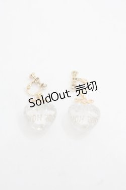 画像2: PINK HOUSE / ハートラメモチーフイヤリング  クリア I-25-11-12-100-LO-AC-SA-ZI