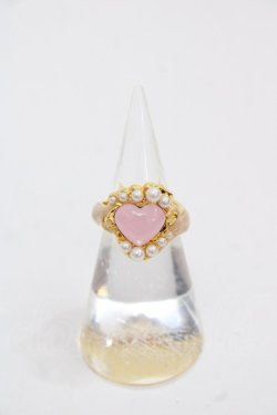 画像1: Q-pot. / まもちゃんからの贈り物リング 9号 ゴールドＸピンク I-25-11-12-105-QP-AC-SA-ZI