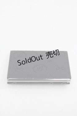 画像2: Maison de FLEUR / パールビジューモノグラムカードケース  黒 I-25-11-12-109-LO-ZA-SA-ZT639-F003