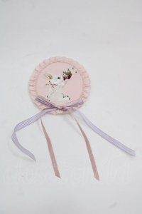 PINK HOUSE / スイーツスプリングバニーワッペンブローチ  ピンク I-25-11-12-112-LO-ZA-SA-ZI