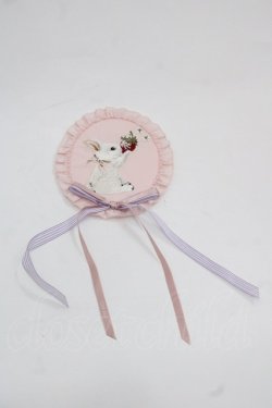 画像1: PINK HOUSE / スイーツスプリングバニーワッペンブローチ  ピンク I-25-11-12-112-LO-ZA-SA-ZI