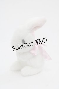PINK HOUSE / スイーツスプリングバニーぬいぐいるみコサージュ  白Ｘピンク I-25-11-12-113-LO-ZA-SA-ZI