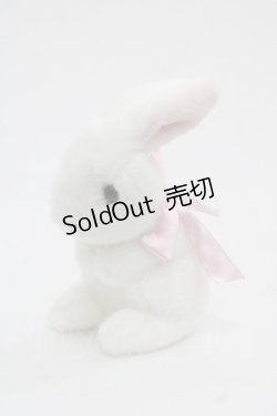 画像1: PINK HOUSE / スイーツスプリングバニーぬいぐいるみコサージュ  白Ｘピンク I-25-11-12-113-LO-ZA-SA-ZI