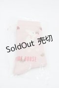 PINK HOUSE / スイーツスプリングバニープリントソックス  ピンク I-25-11-12-116-LO-ZA-SA-ZI
