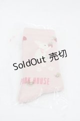 PINK HOUSE / スイーツスプリングバニープリントソックス  ピンク I-25-11-12-116-LO-ZA-SA-ZI