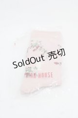 PINK HOUSE / 野いちごの森モチーフソックス  ピンク I-25-11-12-117-LO-ZA-SA-ZI