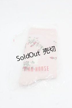 画像1: PINK HOUSE / 野いちごの森モチーフソックス  ピンク I-25-11-12-117-LO-ZA-SA-ZI