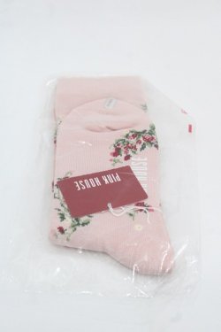 画像2: PINK HOUSE / 野いちごの森モチーフソックス  ピンク I-25-11-12-117-LO-ZA-SA-ZI