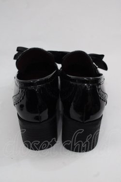 画像2: Amavel / ハートビジュー付きローファーパンプス  ブラック I-25-11-12-118-CA-SH-SA-ZI