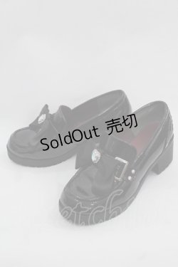 画像3: Amavel / ハートビジュー付きローファーパンプス  ブラック I-25-11-12-118-CA-SH-SA-ZI