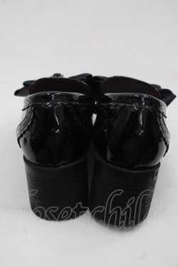 画像2: Amavel / ハートビジュー付きローファーパンプス  ブラック I-25-11-12-123-CA-SH-SA-ZI