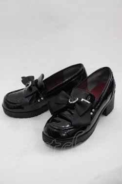 画像3: Amavel / ハートビジュー付きローファーパンプス  ブラック I-25-11-12-123-CA-SH-SA-ZI