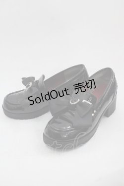 画像3: Amavel / ハートビジュー付きローファーパンプス  ブラック I-25-11-12-123-CA-SH-SA-ZI