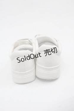 画像2: PINK HOUSE / ピンクハウスロゴ刺繍ベルクロスニーカー 2(S) アイボリー I-25-11-12-124-LO-SH-SA-ZI