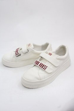 画像3: PINK HOUSE / ピンクハウスロゴ刺繍ベルクロスニーカー 2(S) アイボリー I-25-11-12-124-LO-SH-SA-ZI